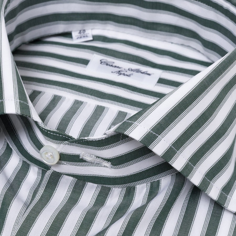 Shirts | Cesare Attolini Striped Shirt "Multipla Righe" In Fine Cotton Twill From Carlo Riva -