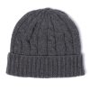 Hats | Manifatture Rosi Rosi Collection X Mj: Knitted Hat "Cable Beanie" In Pure Cashmere