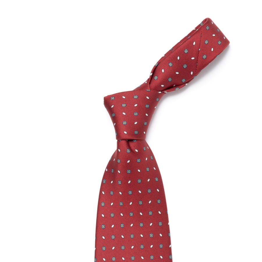 Ties | E. Marinella Mj Exclusive: Patterned Tie "Classico" Made Of Pure English Silk