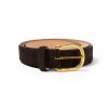 Belts | Simonnot-Godard Belt Made Of Original "Suede-Skin" Calfskin - Handcrafted