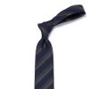 Ties | Cesare Attolini Ca Archivio Storico: Tie "Strisce Della Scuola" In Silk And Wool - Han