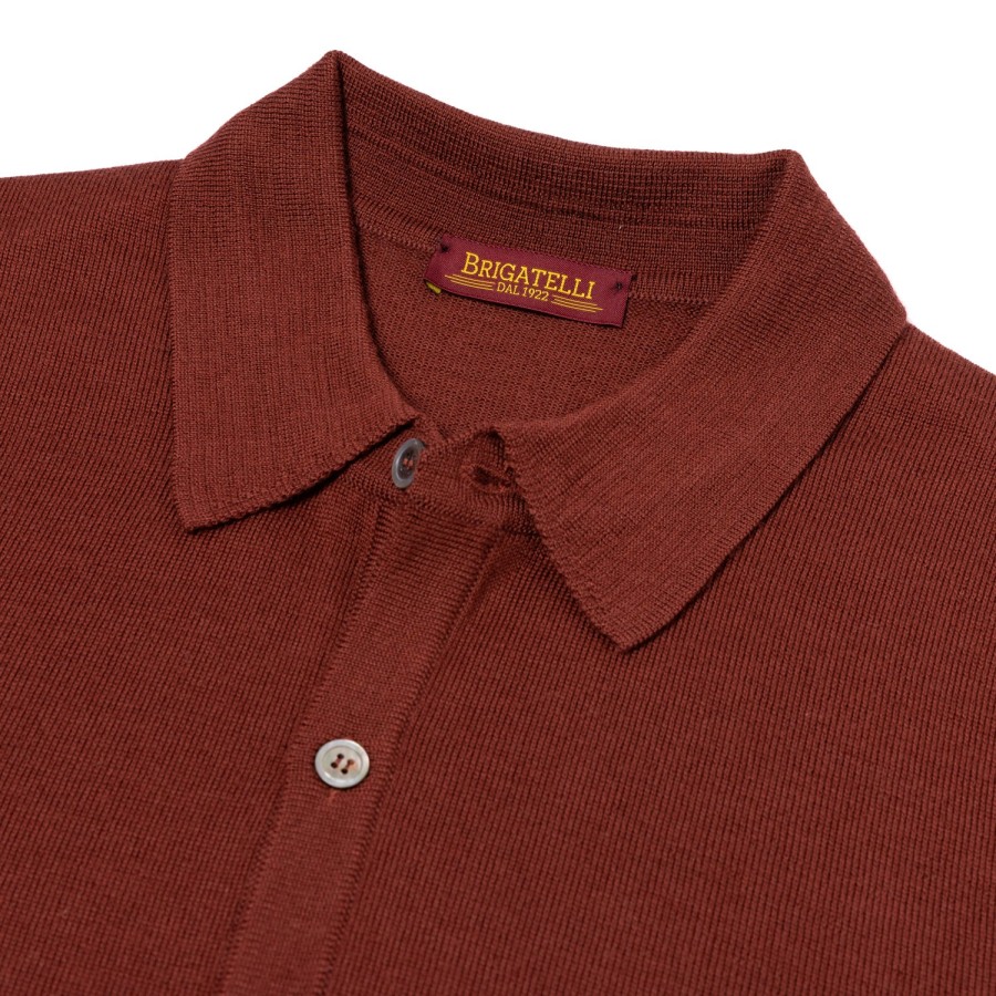 Knitwear | Brigatelli dal 1922 Brigatelli Dal 1922 Per Michael Jondral: Knitted Shirt In The Finest M