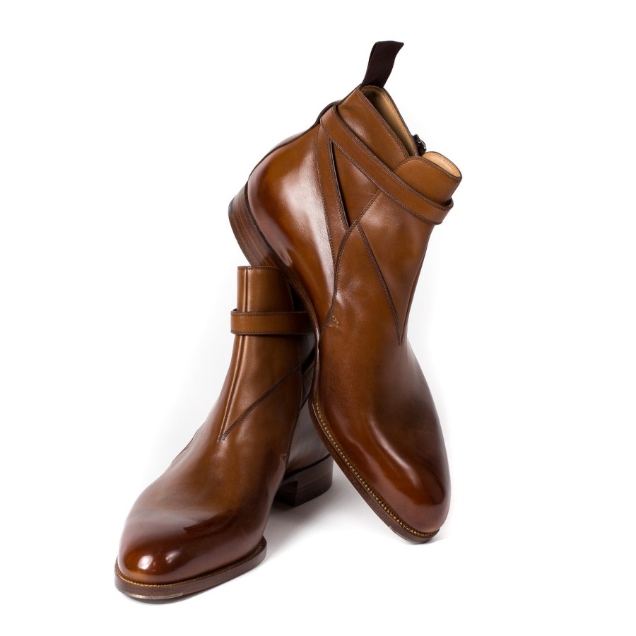 Mto | Saint Crispin's Boot "Jodhpur" Made Of Brown Calfskin - Purely Handcrafted