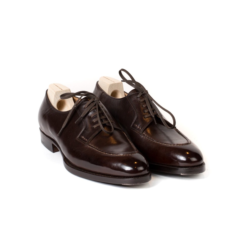 Mto | Saint Crispin's Derby "Split Toe Apron" Made From Brown Calfskin - Purely Handcrafted