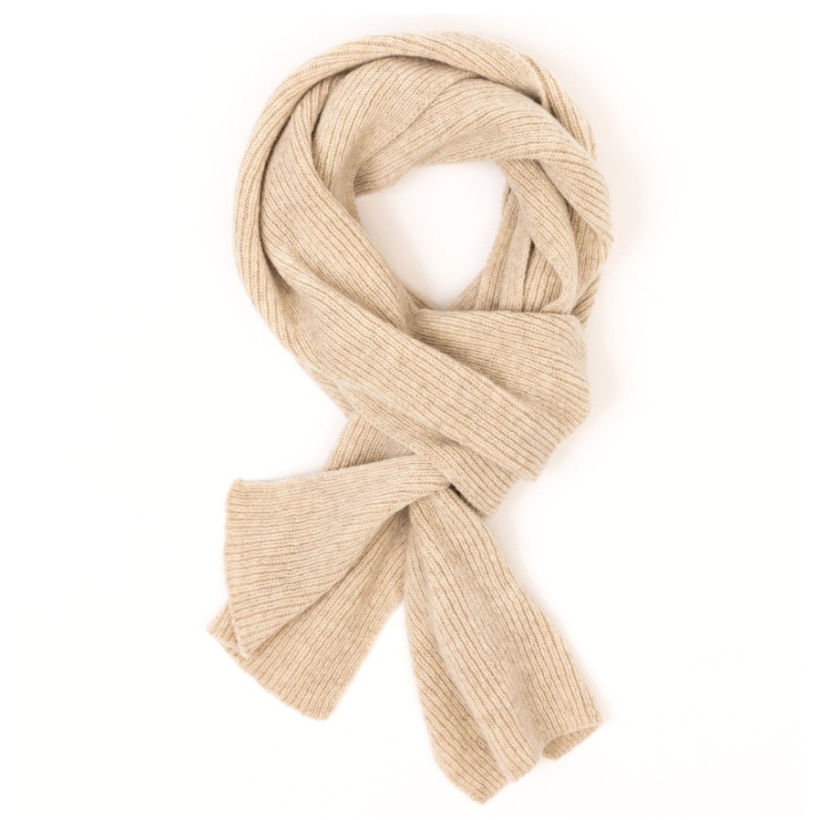 Scarfs | William Lockie Scarf "Ribbed Scarf" Made Of Pure Lambswool - 3 Ply