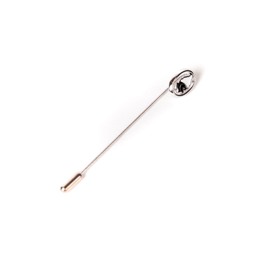 Cufflinks & Jewelry | Barbarulo Napoli Tie Pin "Pulcinella" Made Of Sterling Silver - Handcrafted