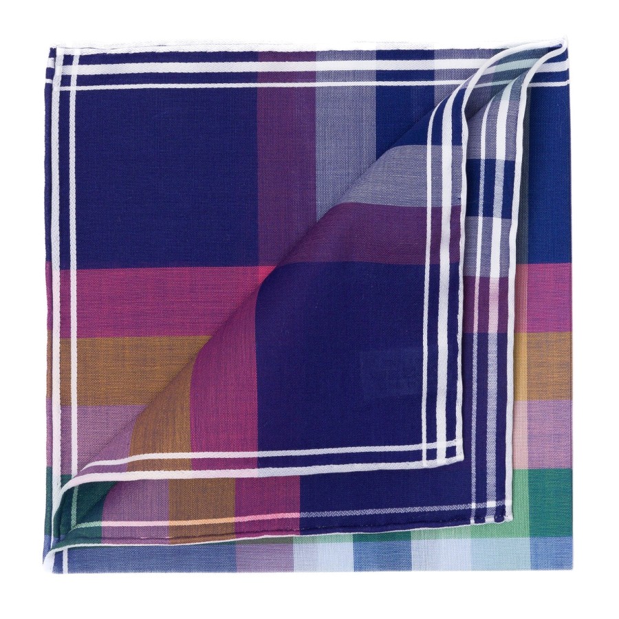 Handkerchiefs | Simonnot-Godard Giverny Satin Pocket Square Made Of Pure Cotton