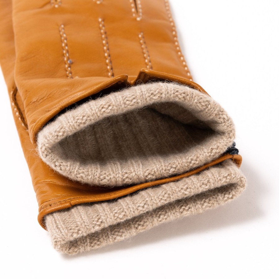 Gloves | Thomas Riemer Wien Glove "Innsbruck" Made Of Goatskin With Cashmere Lining - Hand Sewn